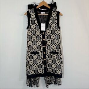 Leo & Ugo France Knit Wear Floral Two Piece Set New With Tags Size 1